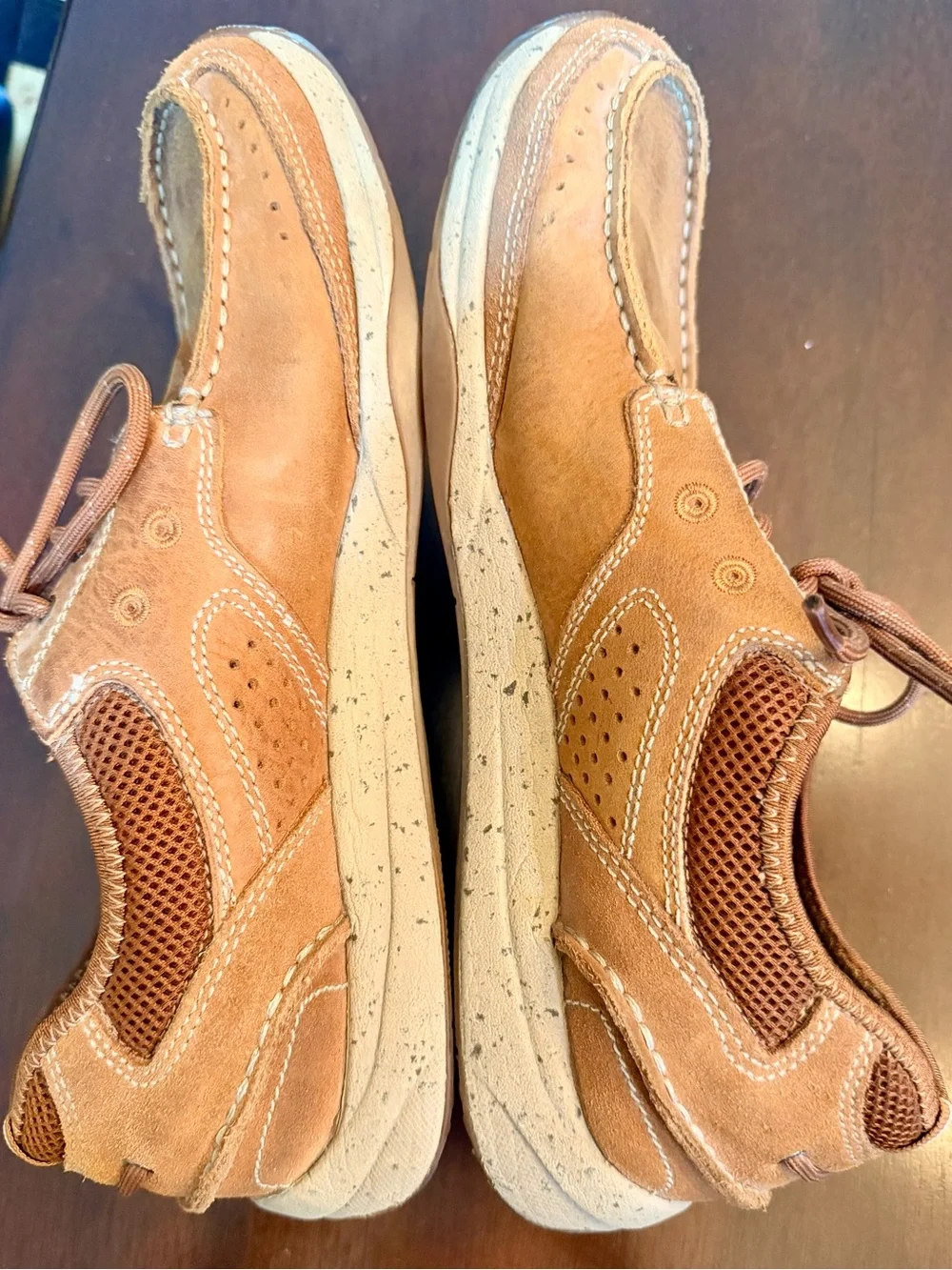 Clarks Men's Tan Leather Boat Shoes